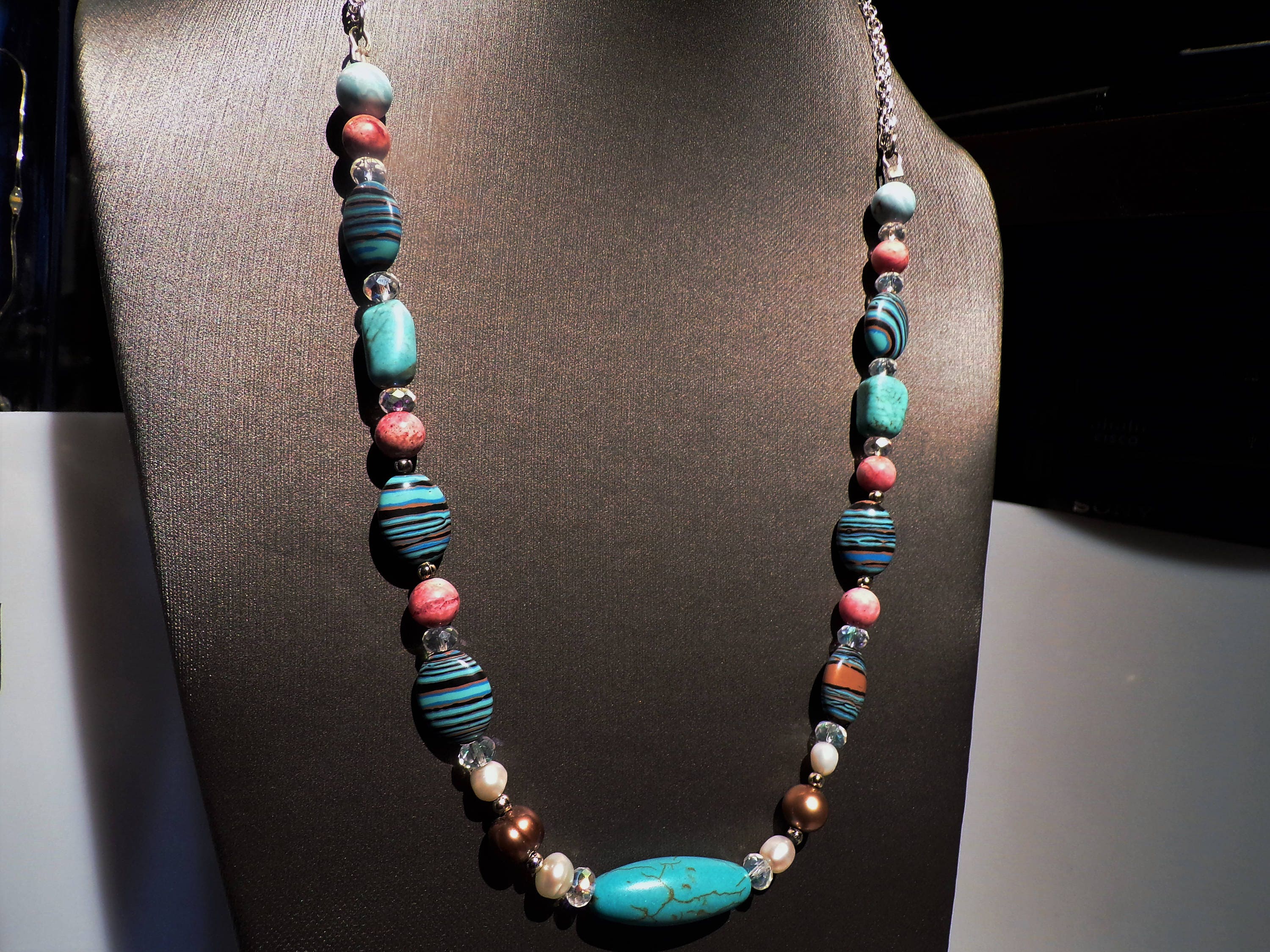 Pastels for Fall       Pinks Blue and Bronze