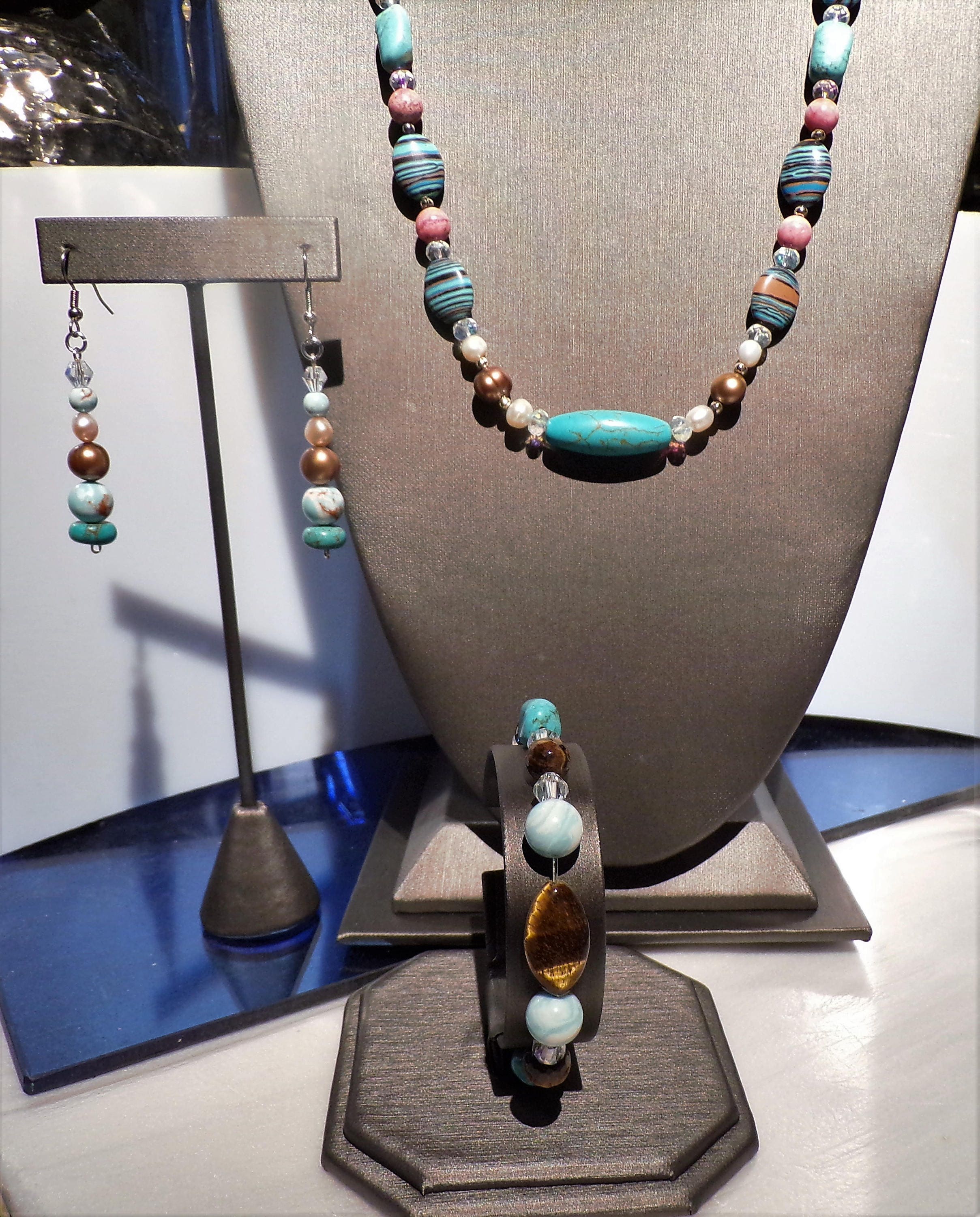 Pastels for Fall       Pinks Blue and Bronze