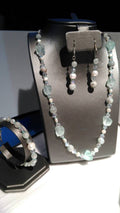 Aqua beauty 3 piece jewelry suite