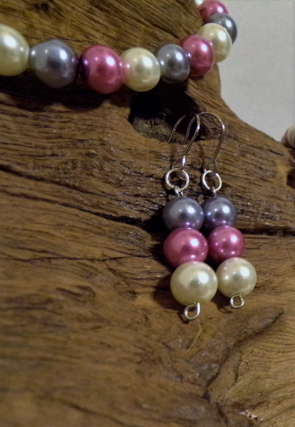 Rose Pink, Silver Grey & Winter White