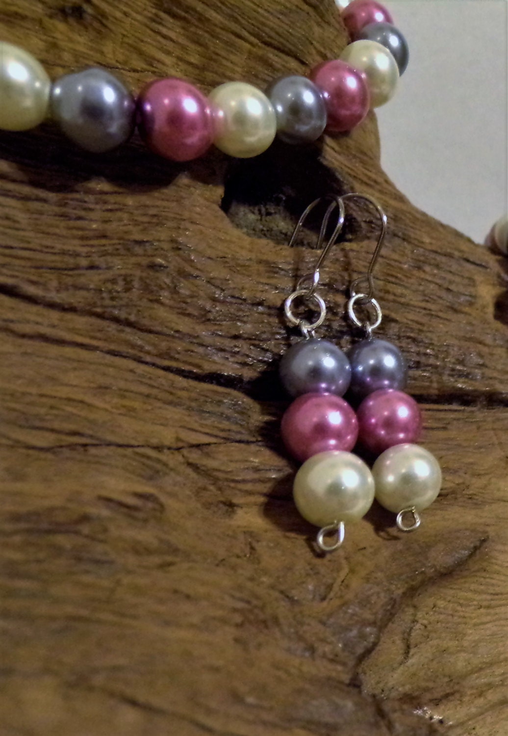 Rose Pink, Silver Grey & Winter White