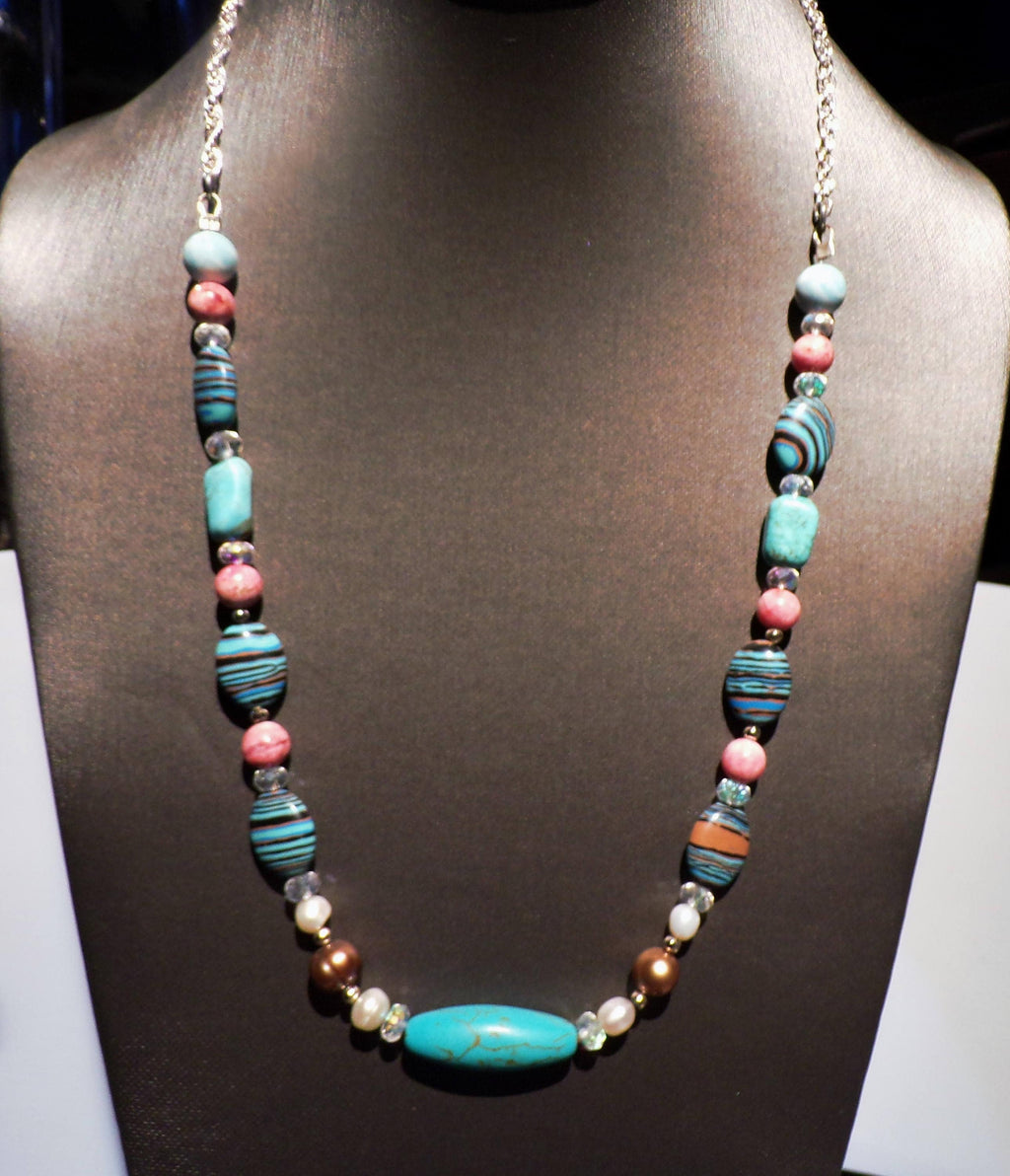 Pastels for Fall       Pinks Blue and Bronze