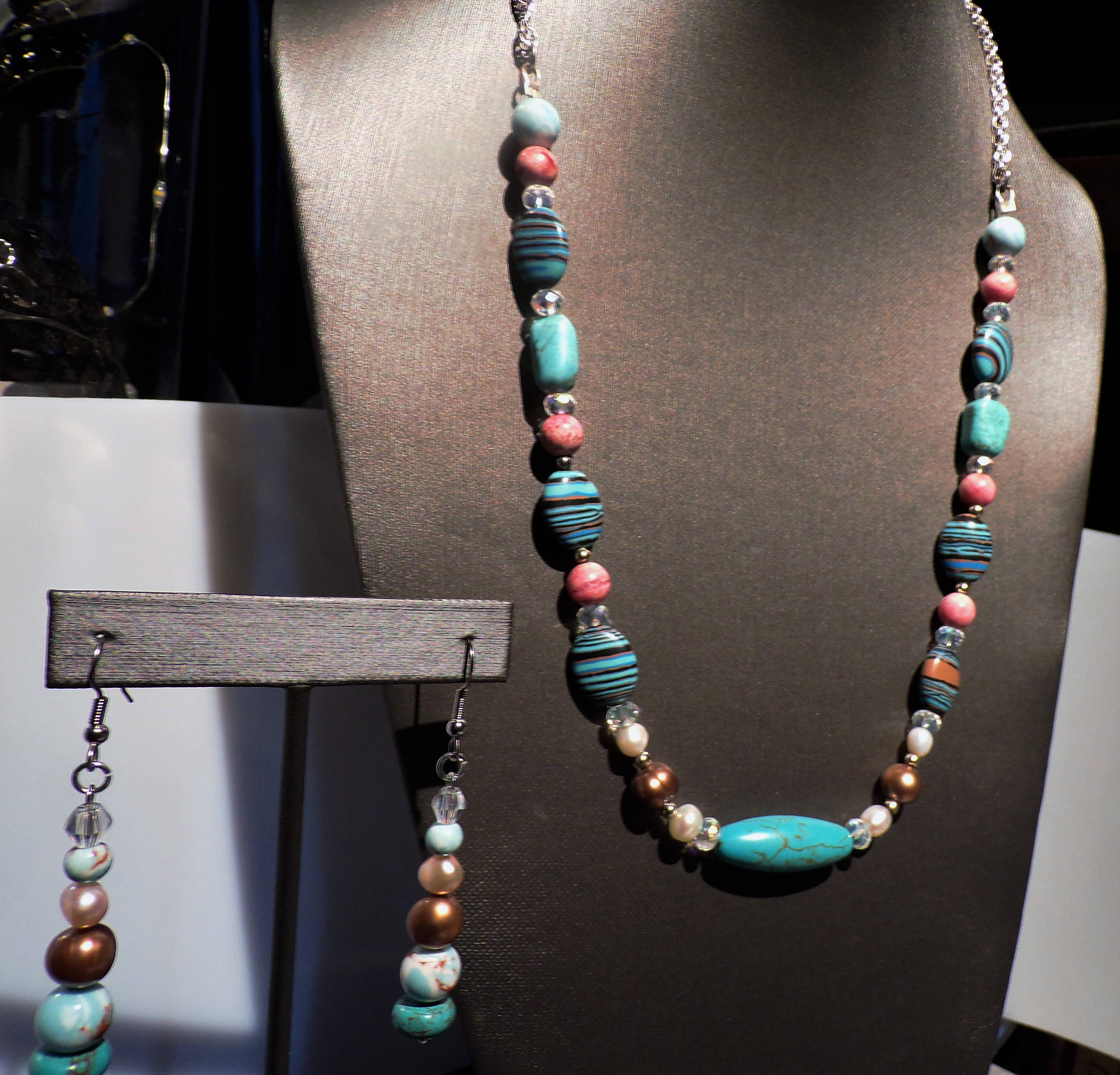 Pastels for Fall       Pinks Blue and Bronze