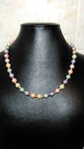 Muticolor freshwater pearl set.  Pink, Pistachio, Peacock and Gold
